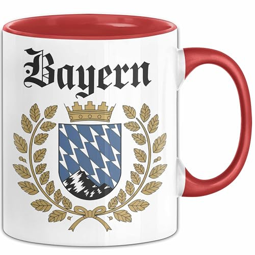 Deutschland München Bayern Bayerisch Tasse Geschenk Lustige Geschenkidee Spruch (Rot)