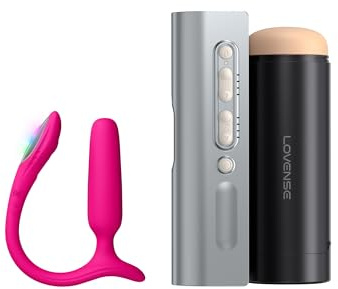 LOVENSE Lush Anal Vibrator & Analplug, Sex Spielzeug für Paare, LOVENSE Solace Pro Automatischer Masturbator für Männer