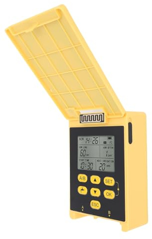 Pongnas Dispositif d'arrosage Solaire à Double Pompe avec Capteur de Pluie et Minuterie - Système d'irrigation Goutte à Goutte par Aspiration de 2 M pour Serre de Pelouse de Jardin - Sortie 1200