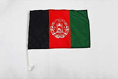 AZ FLAG Autofahne Afghanistan 45x30 cm Afghanische Mesh-Polyester Saugnapf