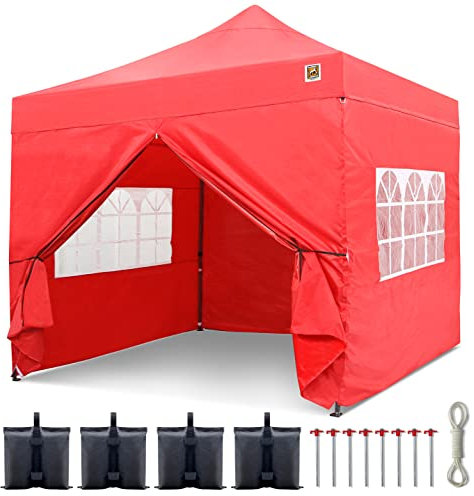 Gorilla Gazebo ® Pop Up 3x3m Heavy Duty Waterproof Commercial Grade Market Stall 4 Side Panels Leg Weights Pegs and Wheeled Carrybag
