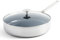 Blue Diamond Triple Steel Sauteuse avec Couvercle en Acier Inox 18/10 Revêtement Antiadhésif Céramique Renforcé avec des Diamants, 28cm/3,6L,Sans PFAS,Multicouche,Induction,Lave-Vaisselle,Four,Argenté