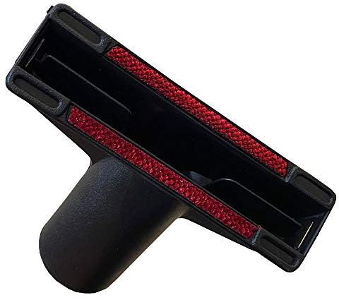 Staubbeutel24 SBPL32 - Boquilla Universal para tapicería con Elevador de Hilo de Terciopelo Oblicuo para Todas Las Conexiones con 32 mm de diámetro, Color Negro