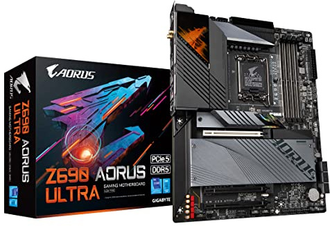 Gigabyte Z690 AORUS Ultra (LGA 1700/Intel Z690/ATX/DDR5/Quad M.2/PCIe 5.0/USB 3.2 Gen2X2/Type-C/WiFi 6/2.5GbE LAN/Gaming Carte mère)