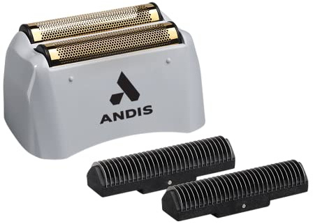 Andis 17280 ProFoil Ensemble de rechange en feuille de titane et lames intérieures pour rasoir au lithium, gris