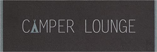 andiamo In und Outdoor Teppich Camping - Schmutzfangmatte wetterfest für den Outdoor Bereich - Läufer mit Antirutsch Beschichtung - robust und pflegeleicht 50 x 150 cm Camper Lounge