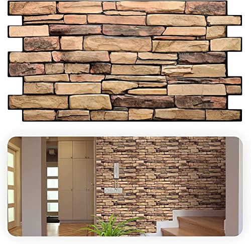 Grace Baltic 3D Wall Panels for Interior Wall Decoration, Non Adhesive Thin and Flexible PVC Panels, Interior Wall Decoration Tattoos, 3D PVC Material (38 Pieces / 18.62 m²)