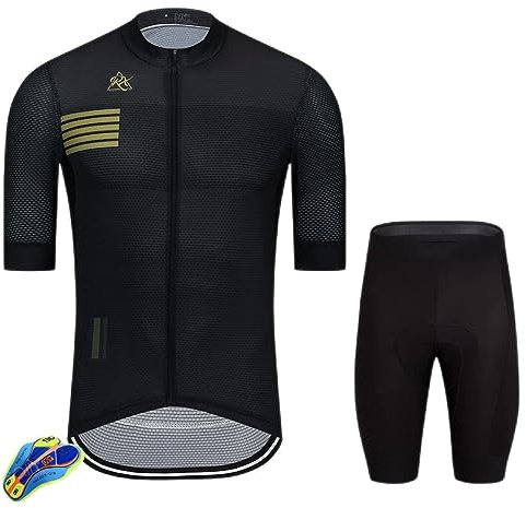 PRIOKNIKO Fahrradtrikot Set Team Areo Radtrikot Kurzarm Sommer-Rennrad-Sets,Fahrradbekleidung 12,3Xl