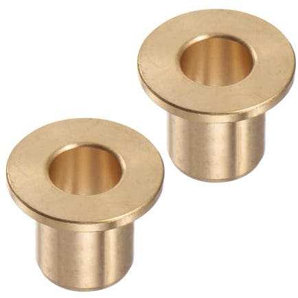 Kozelo 2pcs Bronze Flange Bearing Sleeve [10mm Bore x 14 OD x 20mm Flange Thickness] Self-Lubricating Bushings