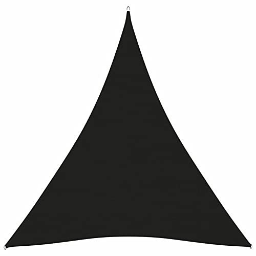 Sufrk Sonnensegel Oxford-Gewebe Sonnensegel Terasse Markise Sonnenschirm Terrasse Dreieckig 3x4x4 m Schwarz