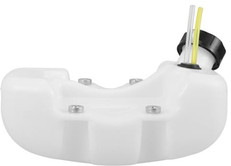 Gatuida Decespugliatore Facile Installazione Serbatoio Bianco Versatile in Plastica Piccolo Serbatoio di Gas per Tagliaerba e Trimmer per Uso in Giardino e Applicazioni Agricole
