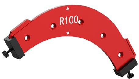 R 100 Runde Eckradius-Schablonen Für Holzbearbeitung Eckradius Routenvorlage Radiusvorlagen Frässchablonen Aus Aluminiumlegierung Für Die Manuelle Handhabung