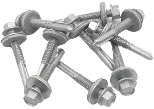 Heavy Section Screws (38mm) - Self Drilling Screws with 16mm Washers (50)