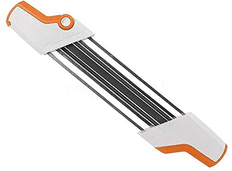 Affûteur de lime 2 en 1 pour tronçonneuse en métal pour un entretien efficace de la chaîne – 4,8 mm remplaçable pour les chaînes For325 – Facile à utiliser, aiguiseur durable pour une performance