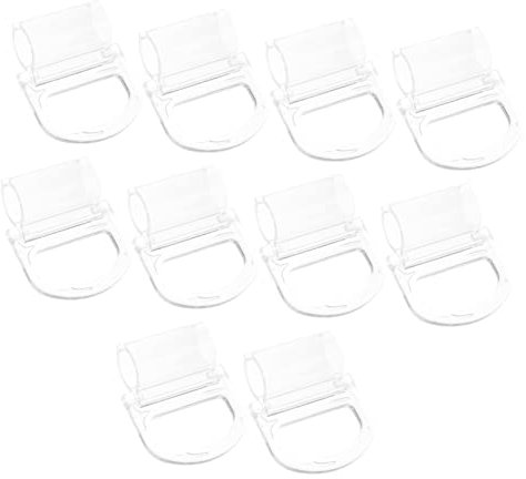 SOLUSTRE Rolloschlaufen Abs Transparent Rollladengriff Clips Für 15mm Stange Schnurlose Jalousiezüge Fenster Rollos Mit Einfacher Montage