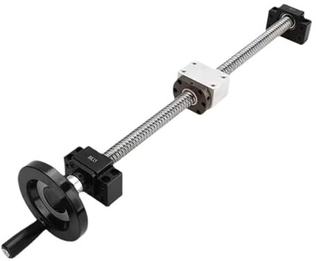 Vite a ricircolo di sfere CNC a movimento lineare Vite a sfere SFU1605 C7 estremità lavorata lunghezza 250-1000 mm + alloggiamento dado BK/BF12 supporto terminale kit vite volantino(800mm)