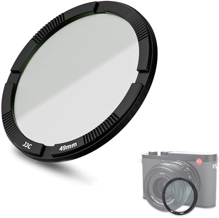 JJC UV Filter for Leica Q3 43/ Q3/ Q2 Digital Camera, Ultra Slim UV Protection Filter with 19 Multi-Layer Coating, Aluminum Frame and Includes a Storage Case