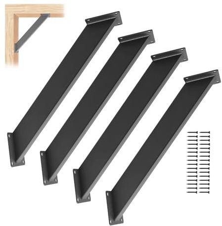 Guolich 4 Pezzi Staffe per Gazebo, Squadrette Angolari, Connettori per Travi, Staffe per Travi in Legno, Set di Supporti per Gazebo, Connettori Pergola, Supporto per Gazebo con Angolo di 45°