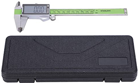 Caliper Vernier numérique Guage des règles électroniques précises pour la mesure du bricolage en acier inoxydable (150 mm)