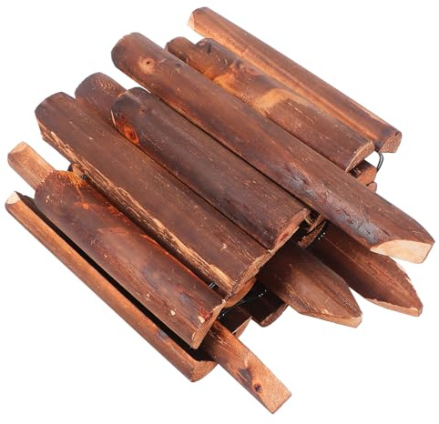 JOINPAYA Clôture en Bois Traité Imputrescible 20/25X120 CM Bordure de Jardin Décorative pour Parterres de Fleurs et Cour Extérieure Clôture de Patio Résistante aux Intempéries