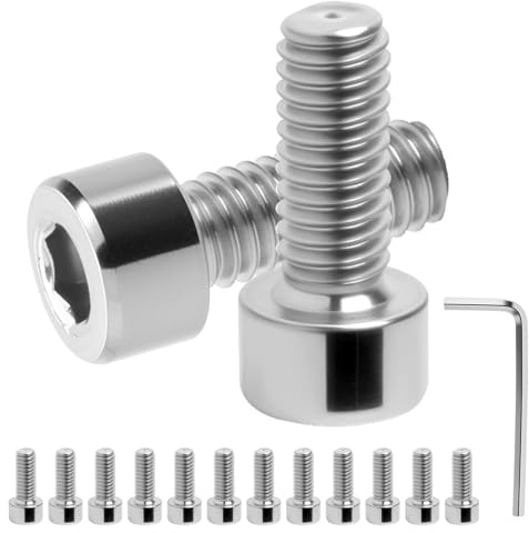120 PcsTornillos M4, Tornillos de Cabeza Hueca, M4 x 10mm Tornillos Hexagonales, Tornillo de Acero Inoxidable, Tornillo de Cabeza Cilíndrica Hexagonales
