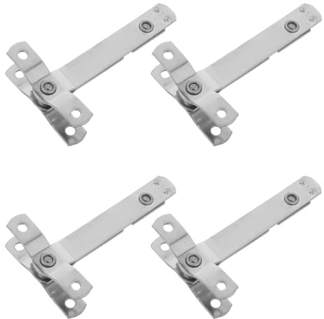 DIKACA 4Pcs 304 Stainless Steel Casement Window Limiter Lock, Windproof Sliding Window Restrictor Safety Stay Bars for Home, School, and Hotel Use