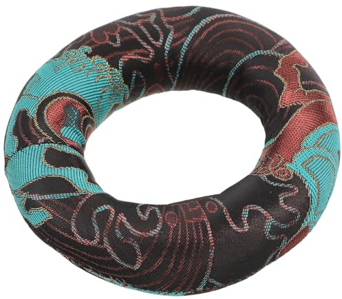 Operitacx Coussin pour Bols Chantants Rond en Tissu Absorbant les Vibrations Prise Renforcée, pour Yoga et Contemplation en Usage Quotidien