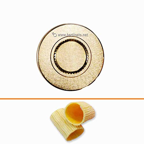 Accessorio Trafila in bronzo formato Paccheri per macchina pasta fresca professionale VIP/2 2,8kg e VIP4 4kg e compatibile FIMAR MPF 2,5 e MPF 4 (RIGATI)