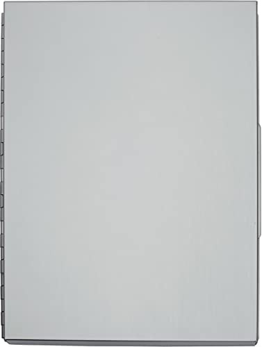 MAUL Klemmbrett A4 silber MAULassist Aluminium Mappe Fach & Bügelklemme | robuste Metallausführung, integrierter Stauraum, sicherer Halt für bis zu 80 Blatt, handliches Hochformat, glatte Oberfläche