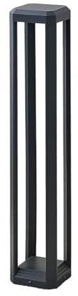 Lucande LED Eclairage Exterieur Fery (Moderne) en Gris Aluminium (1 lampe,à), Luminaire Lampe Jardin Borne Lumineuse