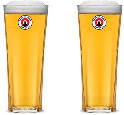 Camden Town Official Brewery Kenneth Pint Glass - Set of 2