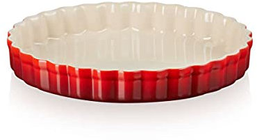 Le Creuset Molde tarta de cerámica de gres, 24 cm, 1, 14 L, Cereza, 71120240600001