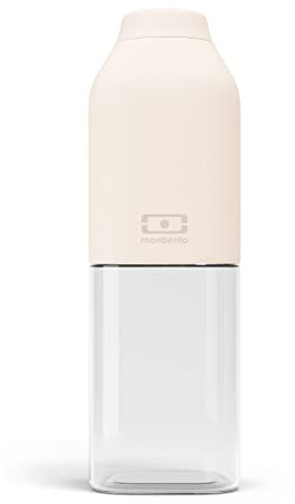 monbento - Bouteille d'Eau MB Positive M Natural Cream 500ml - Gourde Hermétique - Idéale pour Bureau, Sport, Pique-Nique - Sans Bpa - Zéro Déchet - Beige, Crème