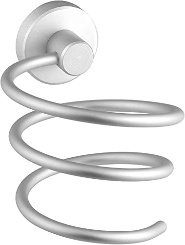 Dulcicasa Haartrocknerhalter Matt, Wandmontage Fönhalter, Spiral Fönhalterung zum Bohren, Badezimmer Zubehör