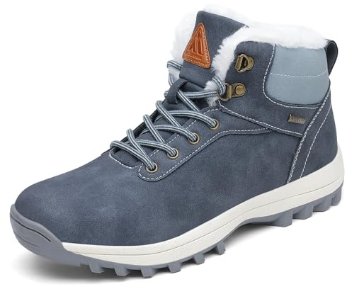 PASTAZA Botas de Nieve Deportes Invierno Forro Piel Zapatos Azul 40 EU