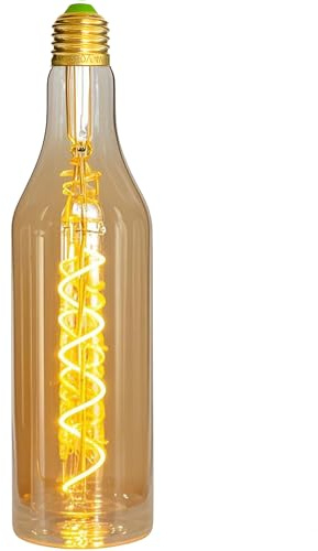 TIANFAN Lampadine Vintage a LED Lampada Bottiglia di Vino Edison 4W Dimmerabile 220-240V Lampadina Decorativa Speciale (Bottiglia di Vino)
