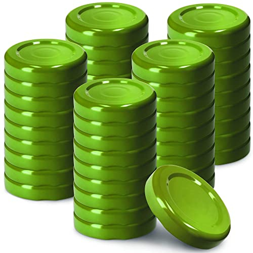 KADAX 50er Set Schraubdeckel TO43 für Gläser 43mm Grün – Twist-Off Ersatzdeckel für 40ml Mini Gläser & Probiergläser, Luftdicht & Spülmaschinenfest
