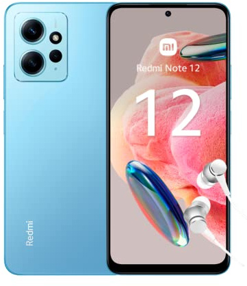 Redmi Note 12-120Hz AMOLED display, Processore Snapdragon, 33W 5000mAh, 4+128GB, Ice Blue