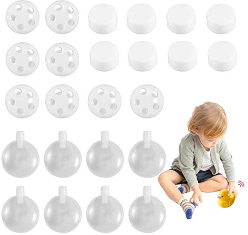 24 Stück Set Rasseldosen Rasseln zum Einnähen, Quietscher RasselBällen Rasselkugeln zum Einnähen Füllmaterial in Kuscheltier, für Hund Haustier Baby Spielzeug Noise Maker