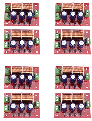 Speesy 8Pcs 400W Altoparlante Crossover Regolazione Audio A 2 Vie Tweeter Altoparlanti Filtro Divisore di Frequenza per 2-16Ohm