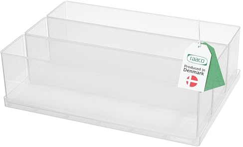 Raaco Caja de Insertos 80 3xBA8-3, 3 compartimentos, 16,8 x 23,8 x 6,9