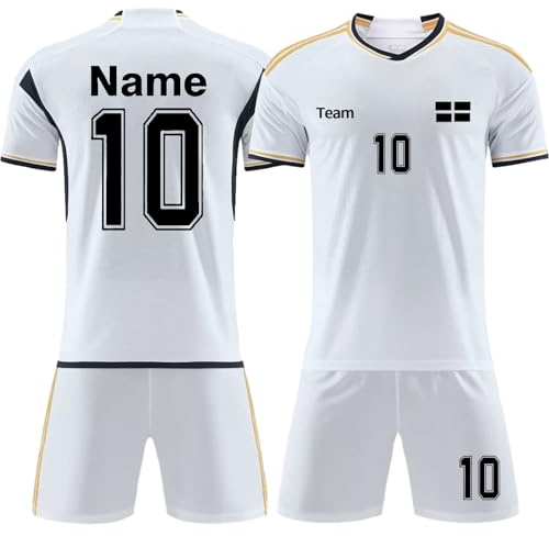 Generisch Fußballtrikiot Kinder/Erwachsene Benutzerdefiniert Trikot Personalisierte Jeder Name Nummer Team Logo Fußballtrikiot Jungen #2