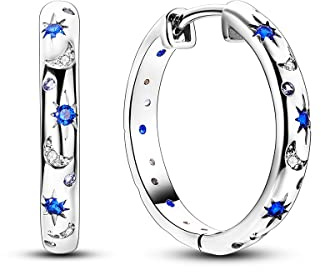NARMO 925 Sterling Silber Ohr Mond Ohrringe für Frauen Schmuck Geschenke