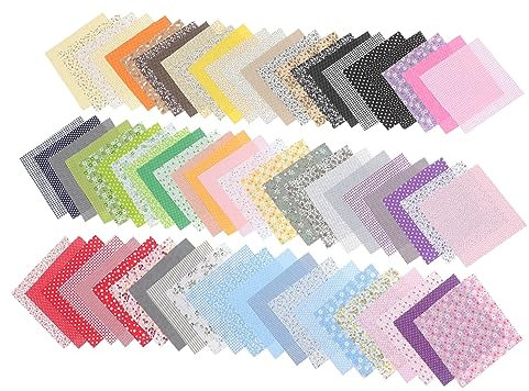 PLAFOPE Patchwork-bastelstoff 70 Blatt Baumwoll-quiltstoff Druckstoff Heimdekor-zubehör Handgefertigte Projekte