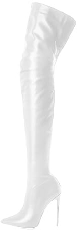 ticticlily Damen Overknee High Heels Plateau Stiefel Hohe Stiefel Winter Lange Stiefel Mit Reißverschluss Oberschenkel Hohe Schuhe Stiletto Absatz Lang Boots