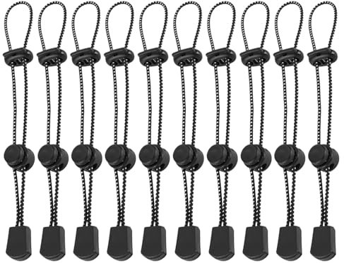 HDGSAFD 10 föremål som fixerar rep, elastiskt rep, ryggsäckssnöre, utomhusutrustning och stolpfäste.