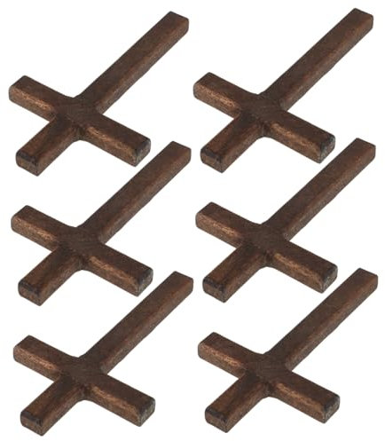 ULTECHNOVO 6piezas Cruces De Madera Para Manualidades Adornos De Cruz De Madera Para Decoración De Mesa Cruz De Portátil Para Oración Iglesia