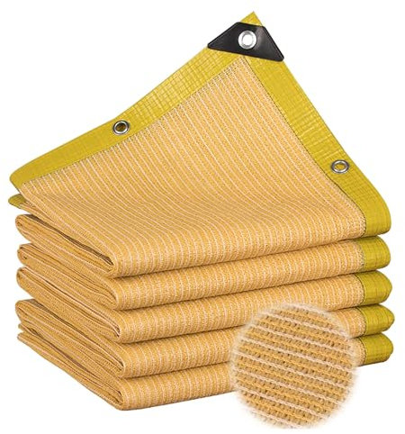 JCVCCV Teli Ombreggianti Anti-invecchiamento, Rete Ombreggiante Leggera E Traspirante, Vela Ombreggiante per Serre, Tenda da Sole Anti UV da 100 G per Piante di Verdura E Frutta(7.0x7.0m/23x23ft)