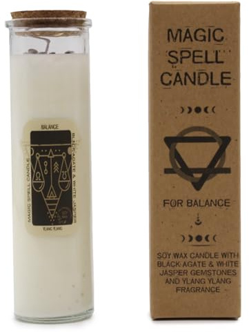 Magic Candle Candela di Soia Incantesimo Bilanciamento con Pietre 280 gr
