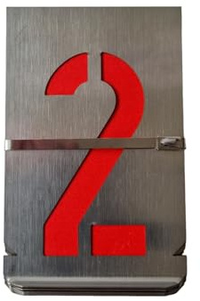 Zahlen Schablonen Set 0-9 | Diverse Größen | Rostfreier Edelstahl | Große Ziffern Signierschablonen für Industrie & Handwerk | Margreiter Technik (80 mm - 8 cm, G)